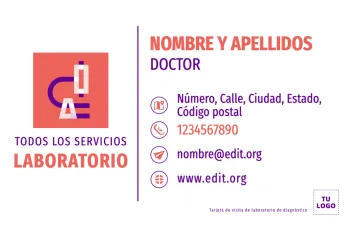 Edita una tarjeta de visita