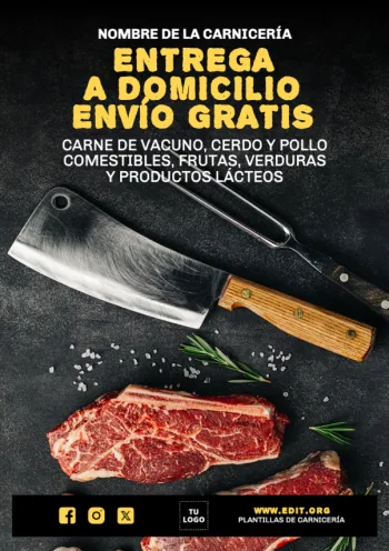 Edita un póster de Carnicería