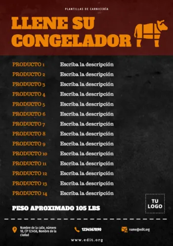 Edita un póster de Carnicería