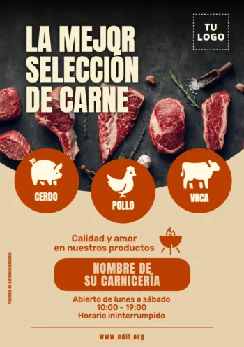 Edita un póster de Carnicería