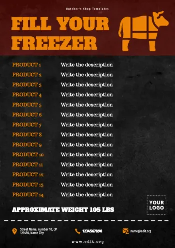 Edit a Butchers' cut poster