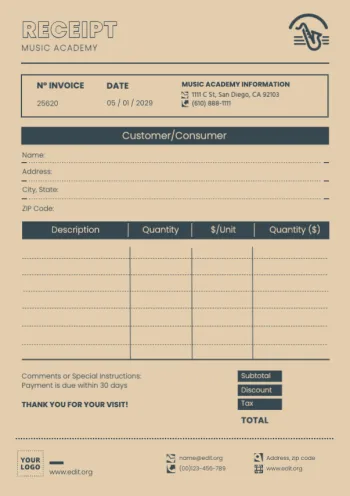 Edycja próbki paragonu