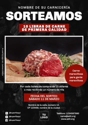 Edita un póster de Carnicería