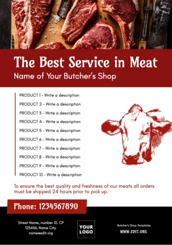 Edit a Butchers' cut poster