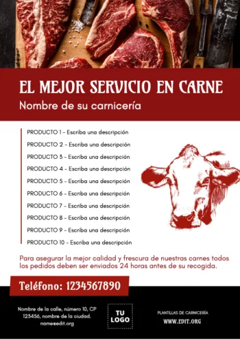Edita un póster de Carnicería