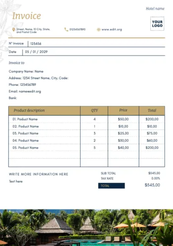 Modifier une facture