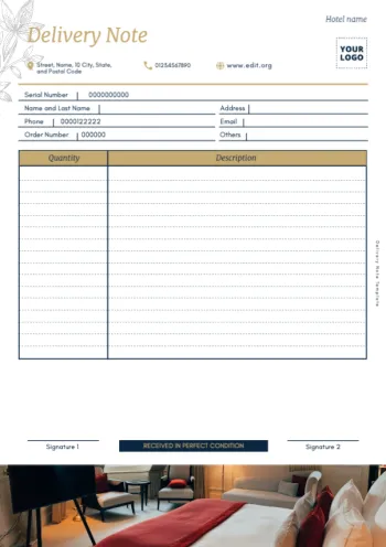 Edit a Delivery Note