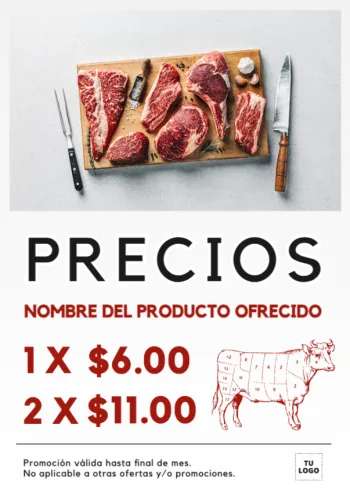 Edita un póster de Carnicería