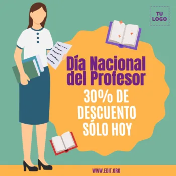 Edita un diseño para el Día del Maestro