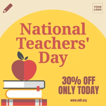 Bewerk een ontwerp voor lerarendag