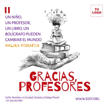 Edita un diseño para el Día del Maestro