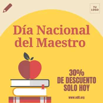 Edita un diseño para el Día del Maestro