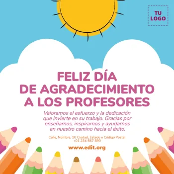 Edita un diseño para el Día del Maestro