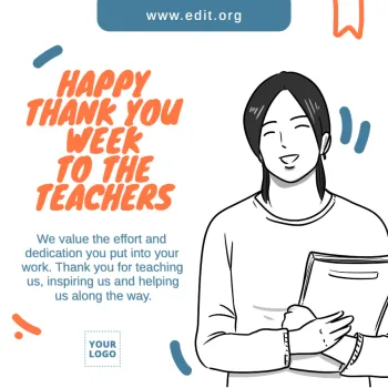 Bewerk een ontwerp voor lerarendag