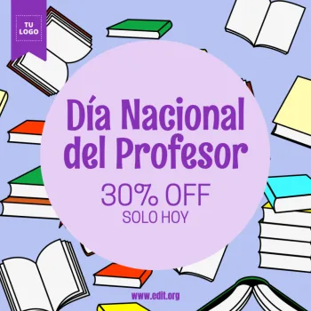 Edita un diseño para el Día del Maestro