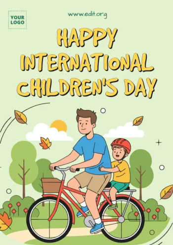 Publicar um pôster do Dia das Crianças