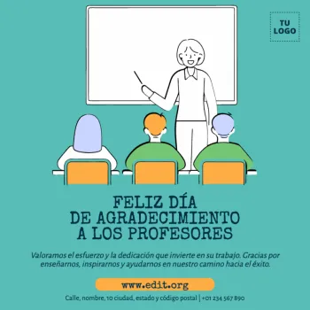 Edita un diseño para el Día del Maestro