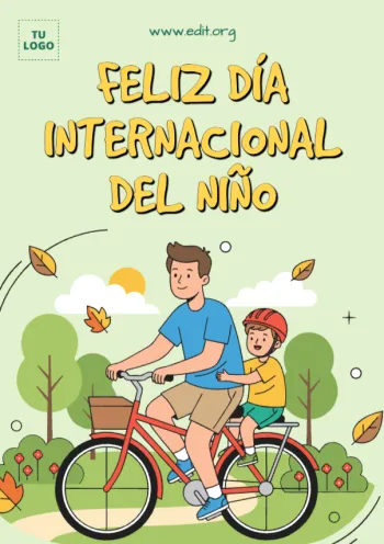 Edita un póster del Día del Niño