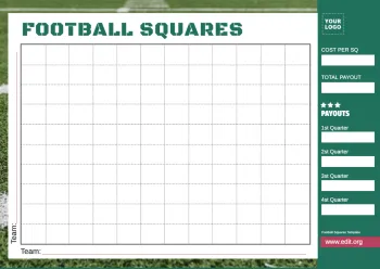 Edit a Football Square grid template
