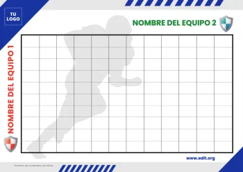 Edita un diseño de fútbol americano