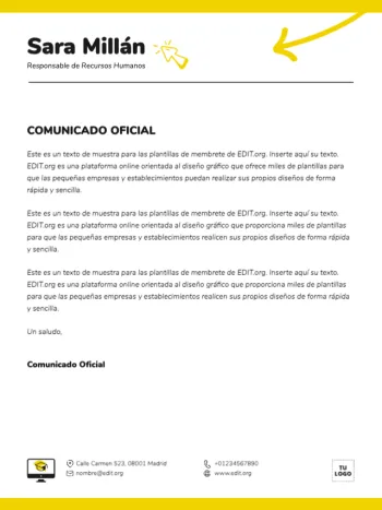 Editar una plantilla US letter