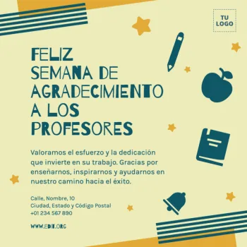 Edita un diseño para el Día del Maestro