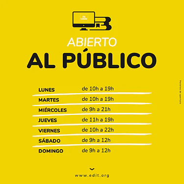 Edita un cartel para clases de informática