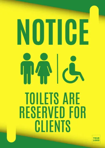 Modifier un panneau de toilettes