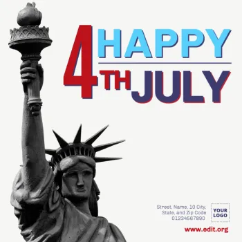 Edit a 4th of july template