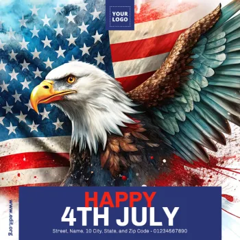 Edit a 4th of july template