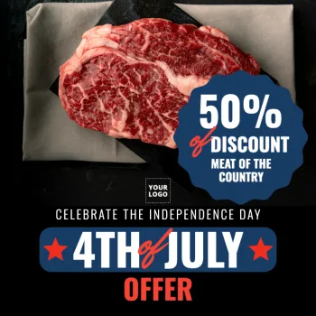 Edit a 4th of july template