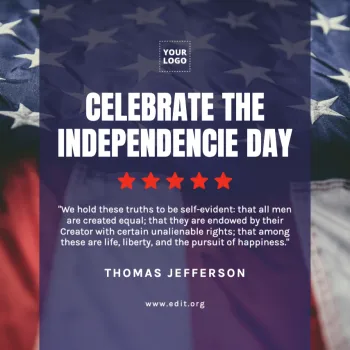 Edit a 4th of july template