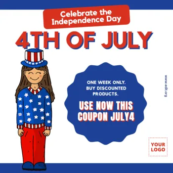 Edit a 4th of july template