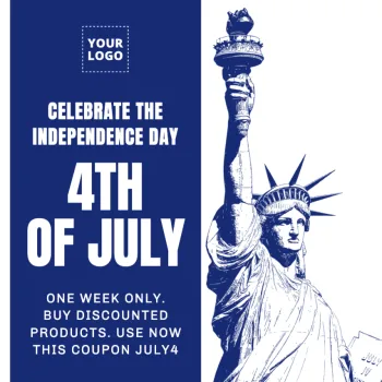 Edit a 4th of july template