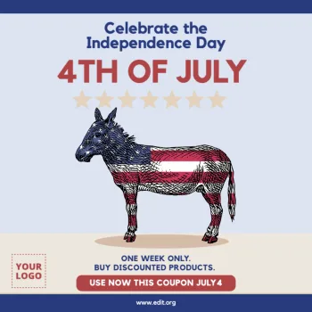 Edit a 4th of july template