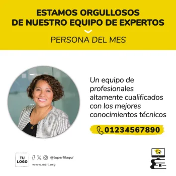 Edita un cartel para clases de informática