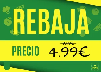 Edita un cartel de oferta para imprimir