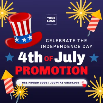 Edit a 4th of july template