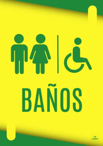 Edita un cartel de baño exclusivo