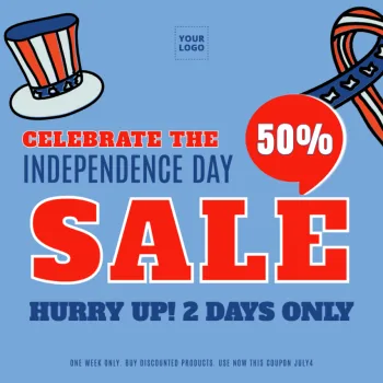 Edit a 4th of july template