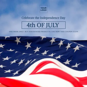 Edit a 4th of july template