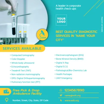 Edit a Diagnostic Lab flyer