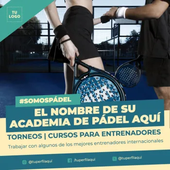 Edita un banner de Pádel