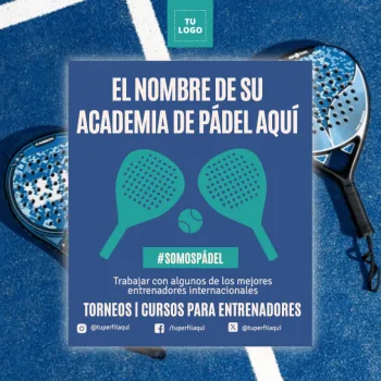 Edita un banner de Pádel