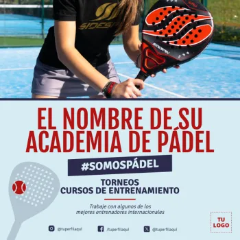 Edita un banner de Pádel