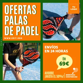 Edita un banner de Pádel