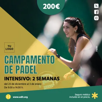 Edita un banner de Pádel