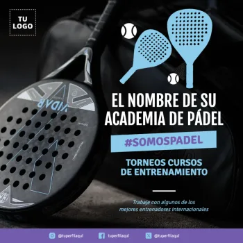 Edita un banner de Pádel