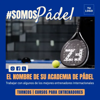 Edita un banner de Pádel