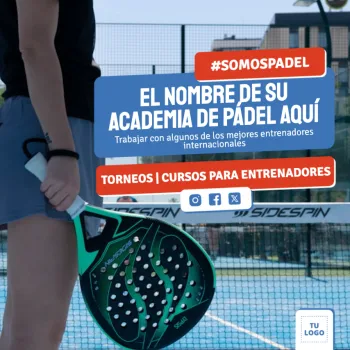 Edita un banner de Pádel